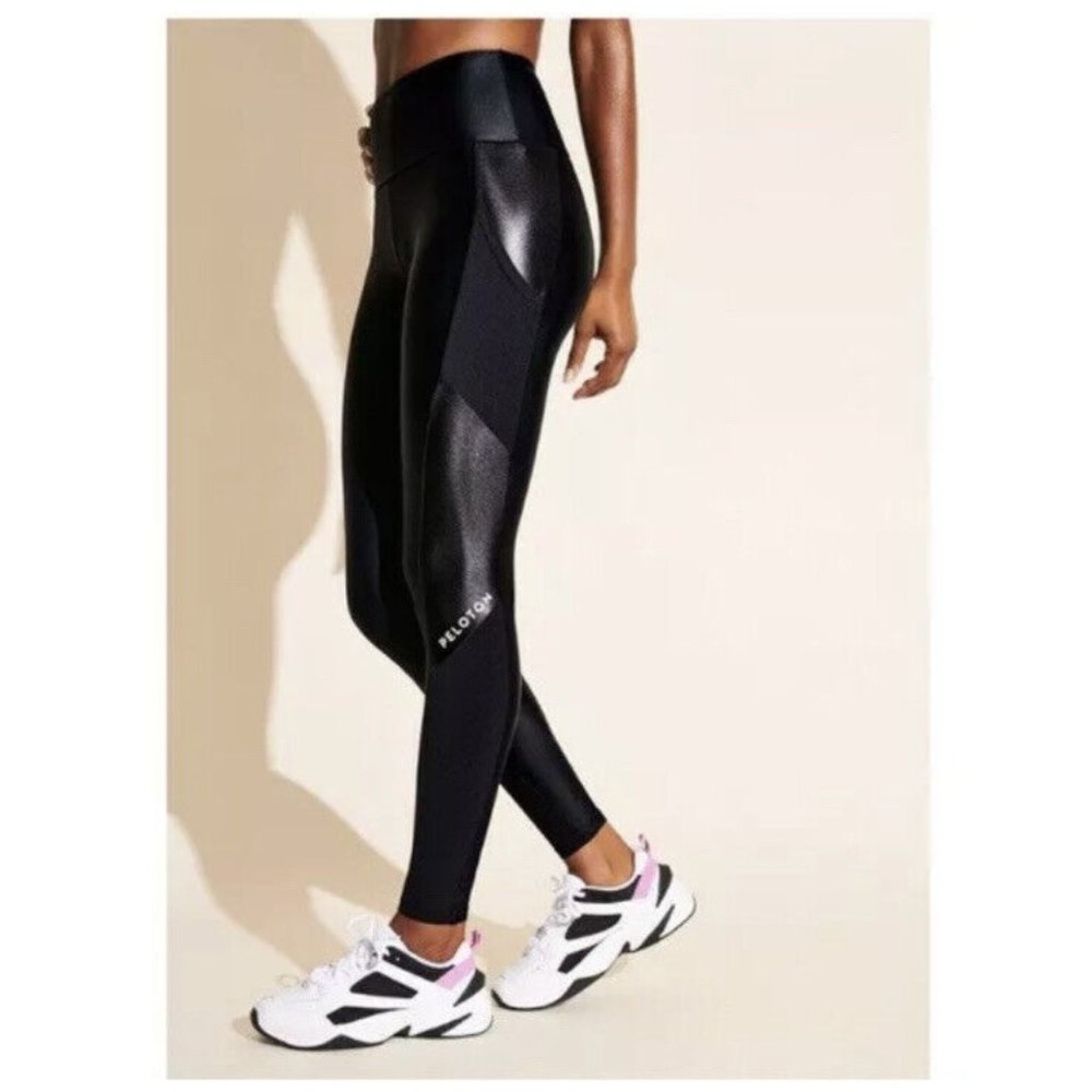 Peloton x Lanston Sport Vincent Pocket Legging Wide Band High Waist XS $119